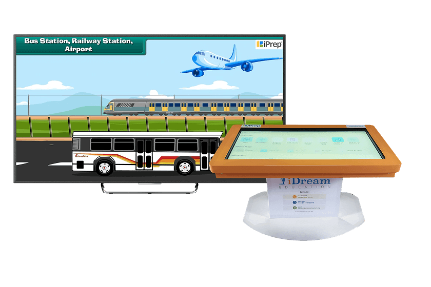 Smart TV with an interactive play table for Digital Anganwadi learning