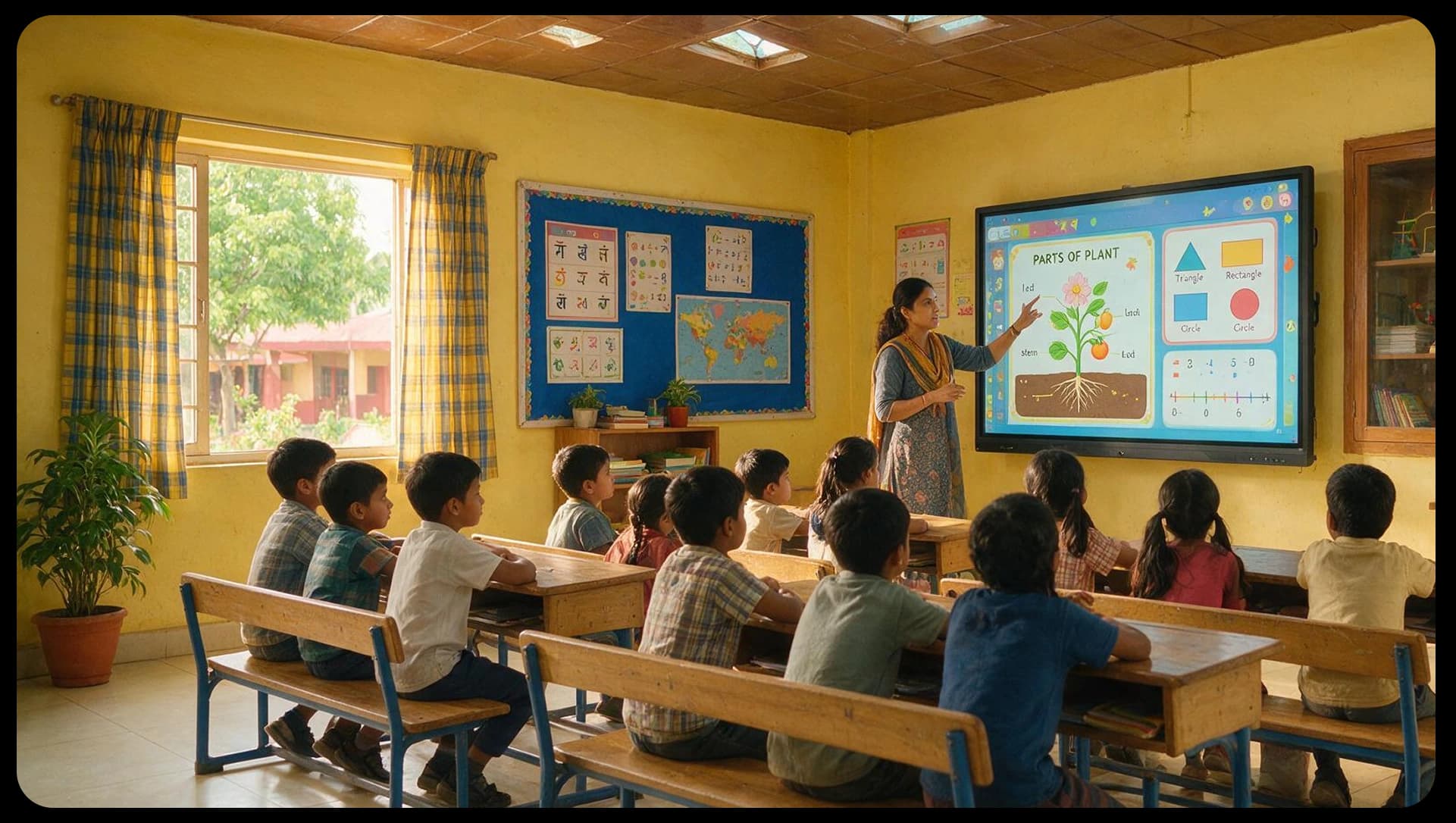 iPrep digital library, smart classroom and LMS in a government school classroom