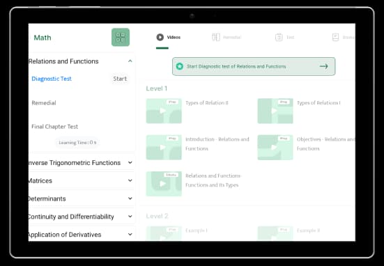 Tablet displaying curriculum-aligned digital content for school education