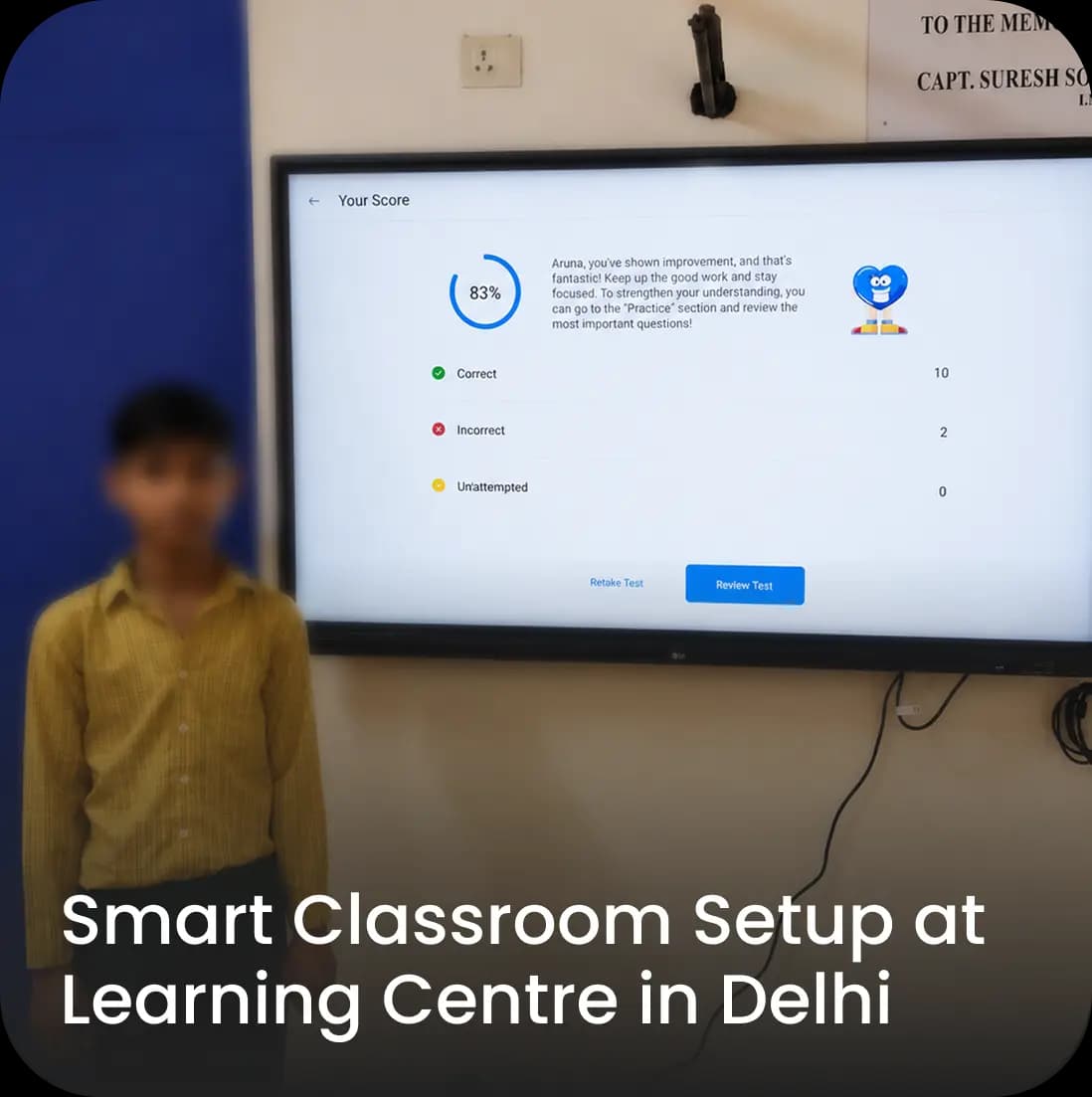 Inclusive Smart Classroom Setup at a Learning Centre in Delhi